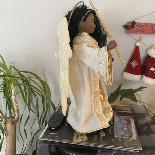 Vtg 1993 African-American Holiday Creations Sound/Animated NOEL Christmas Angel - Picture 8 of 14
