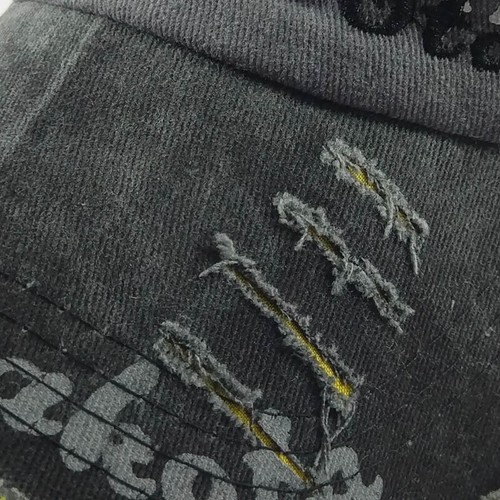 Mens Baseball Cap Adjustable Distressed Trucker Washed Denim Sports Snapback Hat - Picture 5 of 23