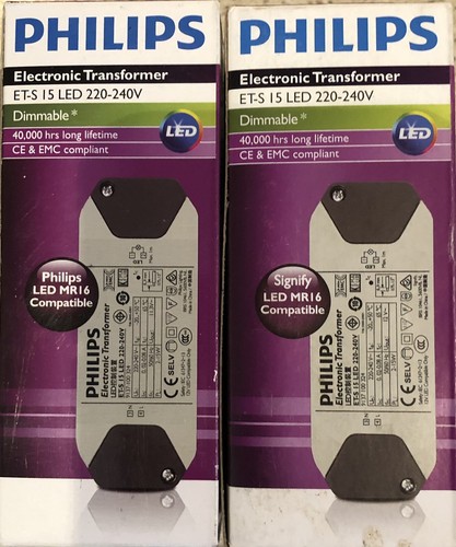 2 X Philips Dimmable LED Transformer MR16 Compatible (ET-S 15W - 240V to 12V) - Picture 2 of 5