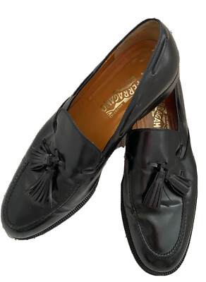 FERRAGAMO black formal tassel loafers s-l400.jpg main image 4
