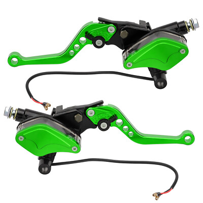 CNC Universal Motorcycle 7/8'' Brake Clutch Master Cylinder Reservoir Levers