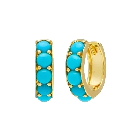 Flores y Plantas turquesa Pendientes de Moda