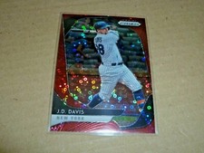 2020 Panini Prizm Red Donut Circles J.D. Davis New York Mets  #23/149