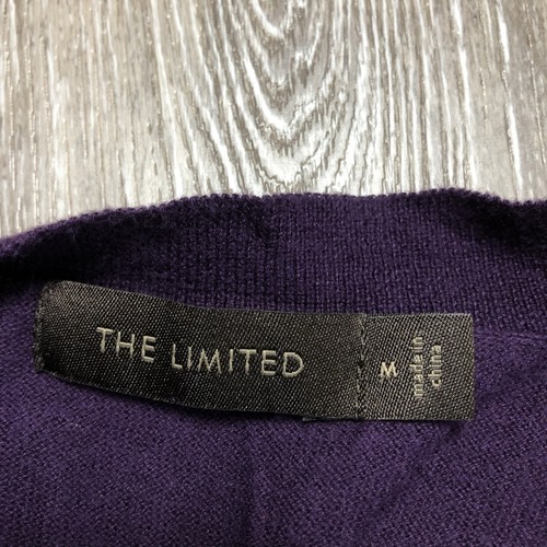THE LIMITED Button Down V-Neck Purple Cardigan Knit Sweater Women's Size Medium - Picture 7 of 11