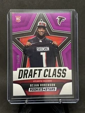 2023 PANINI ROOKIES & STARS BIJAN ROBINSON  DRAFT CLASS PURPLE /35 RC Falcons