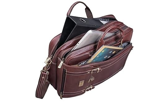 Nuevo Cuero Bandolera Portátil Hombro Cruzado Viaje Bolso De Mano Hombre - Imagen 6 de 6