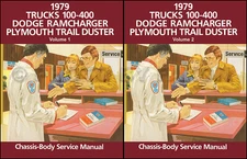 1979 Dodge Truck Shop Manual Power Wagon Lil Red Express Warlock Pickup Service