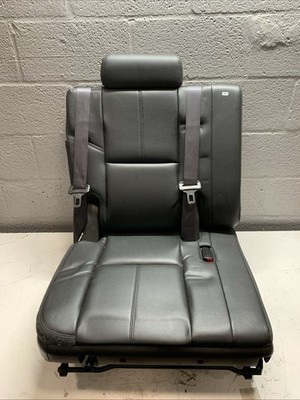 2007-2014 BLACK LEATHER REAR 3rd ROW PASS SEAT TAHOE SUBURBAN ESCALADE YUKON