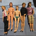 Mattel Ken Doll Lot of 5 Prince Eric Justin Bieber Talking Doll Vintage Figures