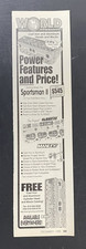 World Products Cast Iron Aluminum Heads Blocks Sportsman Ii Print Ad 1998 World Products Cast Iron Aluminum Heads Blocks Sportsman Ii Print Ad 1998