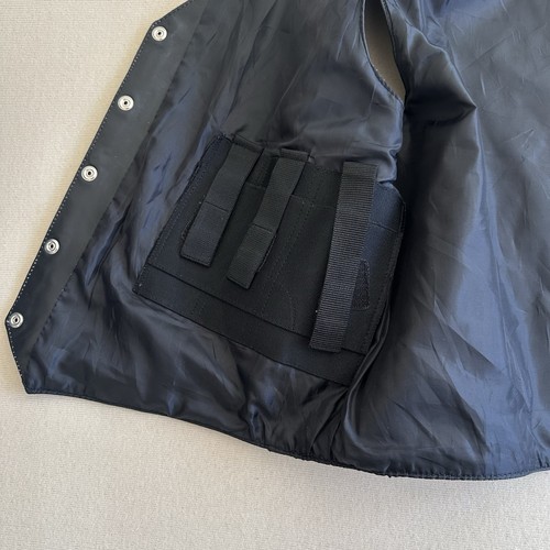 Guide Gear Leather Vest Mens Large Field Tested Conceal Carry Black Motorcycle - Picture 19 of 22