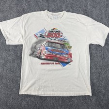 Vintage 2005 Daytona 500 Nascar Double Sided Print Shirt Size XL Dale Mark