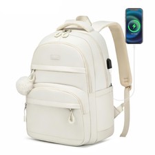 Girls Backpack School Bag, 15.6in Laptop Backpack with USB Charging Hole for ...