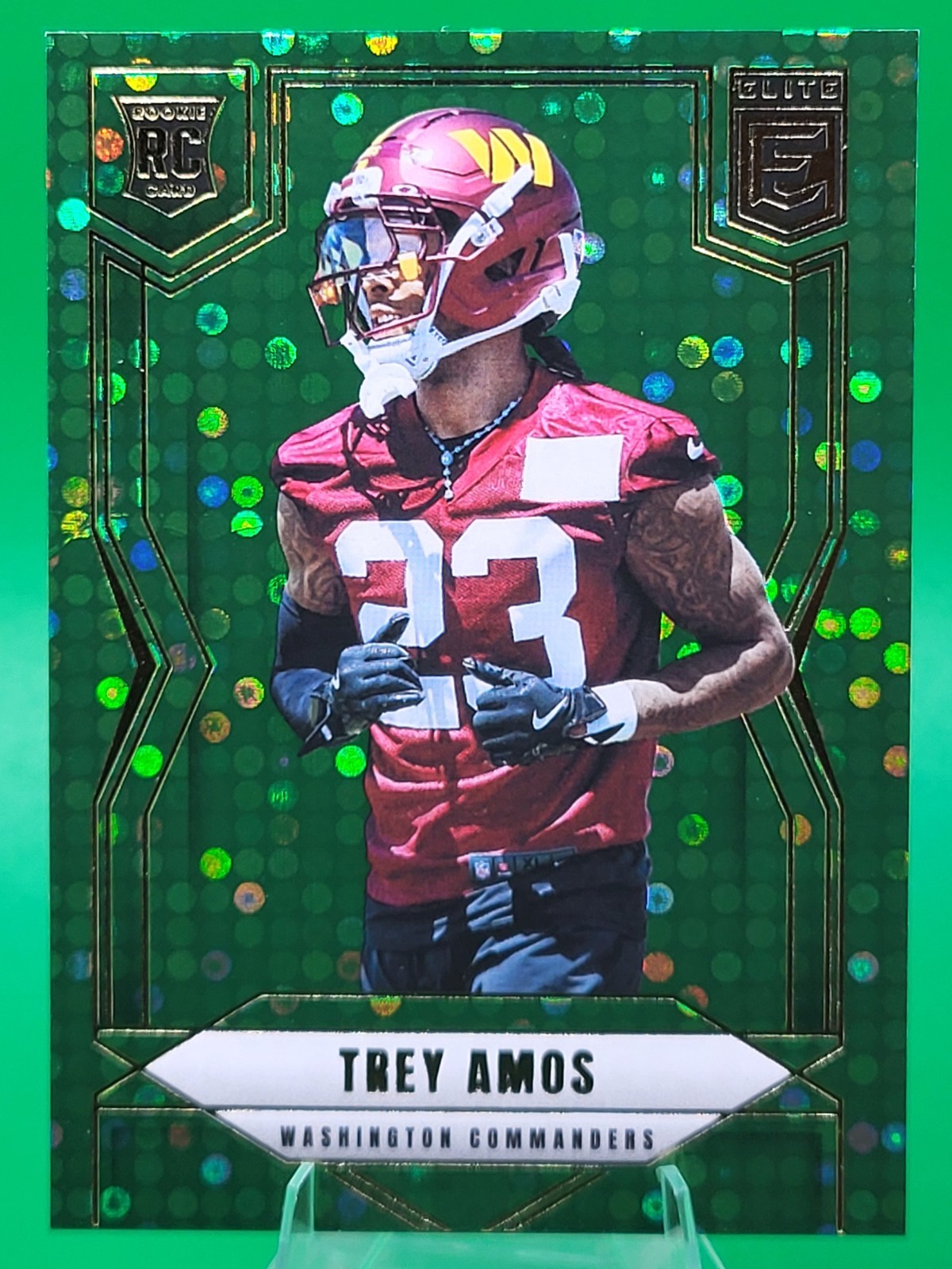 Trey Amos Panini Donruss Elite #169 Green Disco