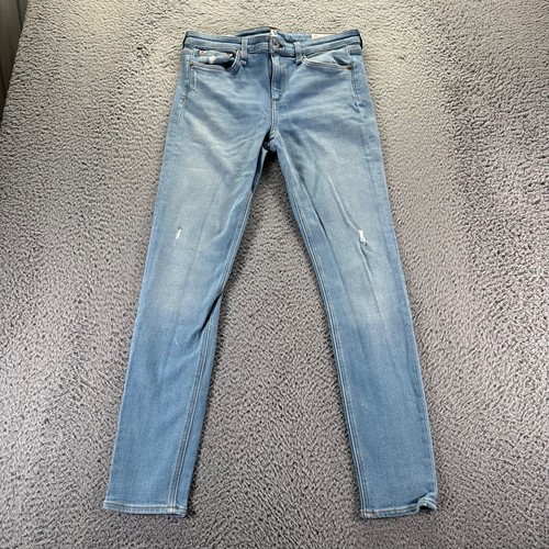 Rag & Bone Jeans Damen Größe 29 Blau Helle Waschung Baumwolle Stretch Skinny Fit