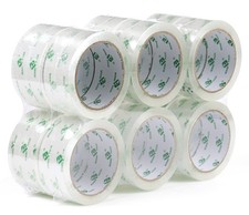 BOMEI PACK 12 Rolls Crystal Clear Packing Tape Refill, Shipping Packaging Tap...