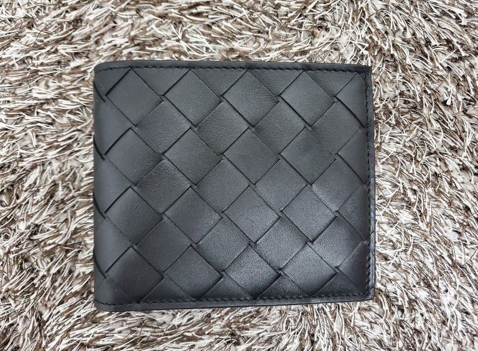 【関税・送料込み】Bottega Veneta Intrecciato Wallet Bottega Veneta Intrecciato Wallet Money Clip Bifold Black