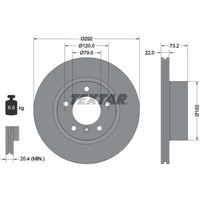 2X Textar 92132805 Bremsscheibe FüR BMW 1 3 E90 E81 E88 E82 E87