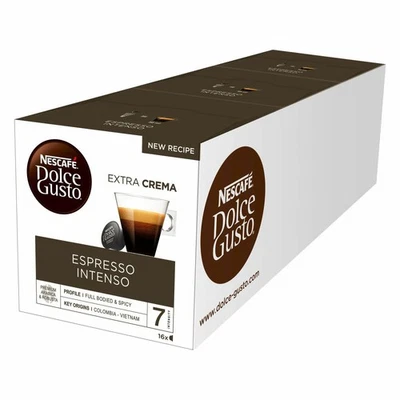 Nescafé Dolce Gusto Espresso Intenso, Lot de 3, 3 x 16 Capsules - Photo 1/4