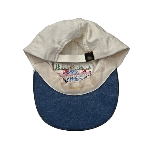 Vintage 80s Wisconsin Canoe Lake Strapback Sport America Hat Made in USA - Picture 6 of 9
