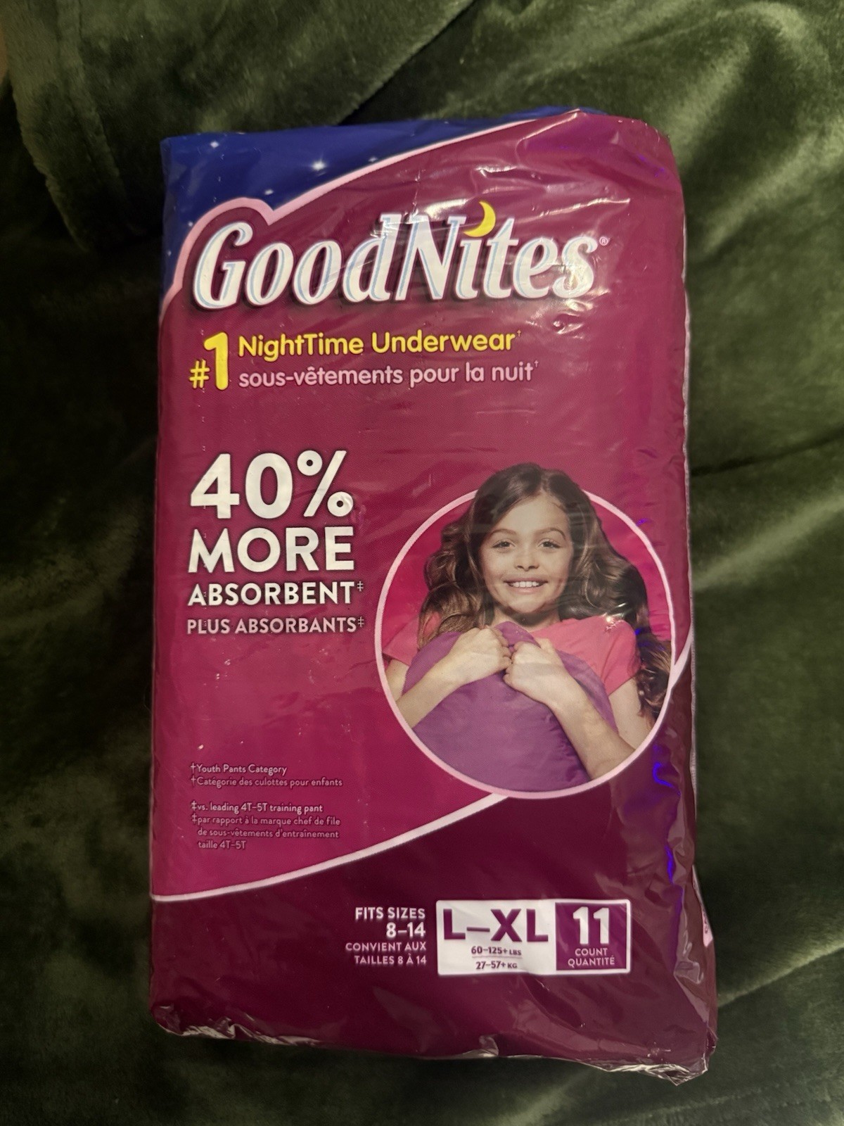 Goodnites Girls XL Owl Design
