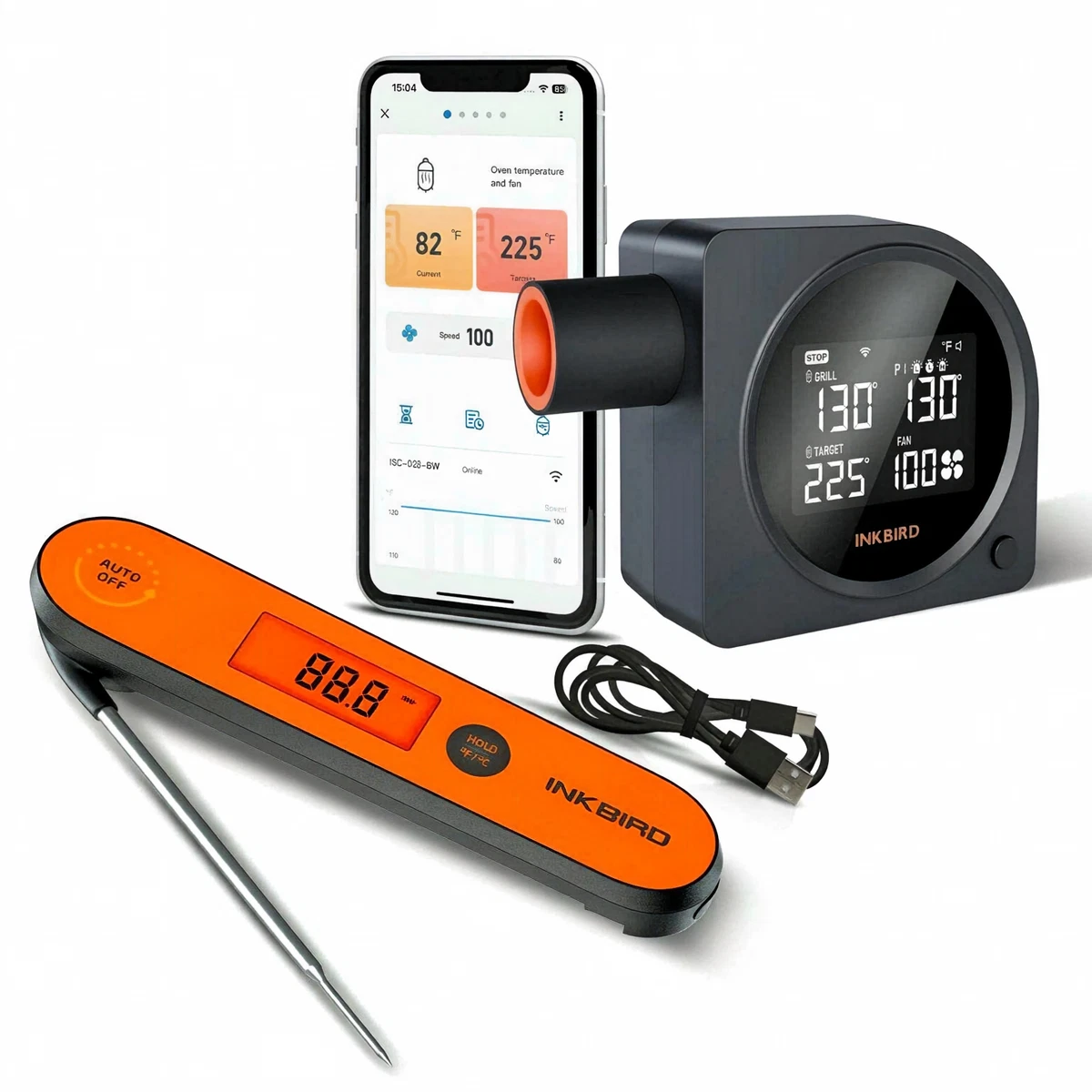 INKBIRD BBQ Smoker Controller Grilling Thermometer Combo Barbecue Cooking Roast