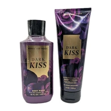 Bath And Body Works Dark Kiss Body Wash & Body Mist Set Full Size