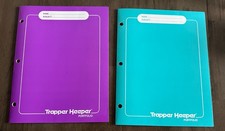 2 Vintage Mead Trapper Keeper Portfolio Folders