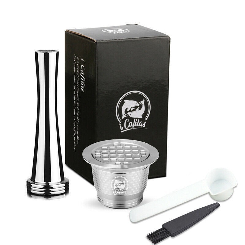 Cialde Capsule Caffè Metallo Acciaio Inox Riutilizzabili per Macchina Nespresso UK