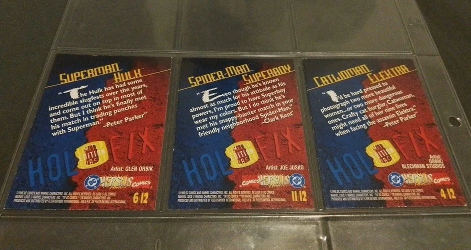 FLAWLESS MINT 1995 Skybox DC vs MARVEL HOL-FX- 3 Cards 👏(10) Offers WELCOME🙂 - Image 2 of 3