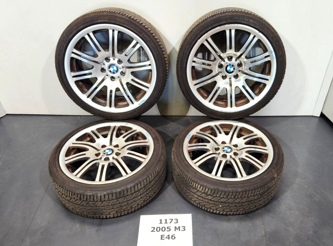✓ OEM BMW E46 M3 Front Rear Wheel Rim R19x8