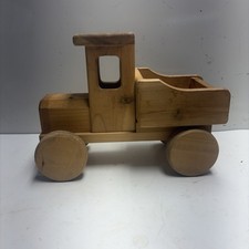 USA Made Handcrafted Western Cedar Wood Toy Truck Kids Handmade
