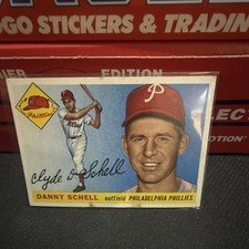 1955 Topps Danny Schell #79 Philadelphia Phillies Rookie Baseball Card. rookie card picture