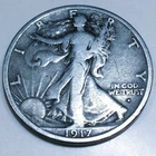 1917-S Obverse Walking Liberty Half Dollar Beautiful Coin Rare Date