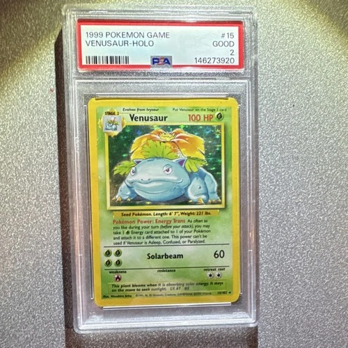 Venusaur Base Set 1999 15/102 PSA 2 Holo Rare Pokémon TCG Card