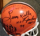 (9) Browns HOFer's signed mini helmet - Jim Brown, Kelly, Thomas, Warfield + 5 — photo 8
