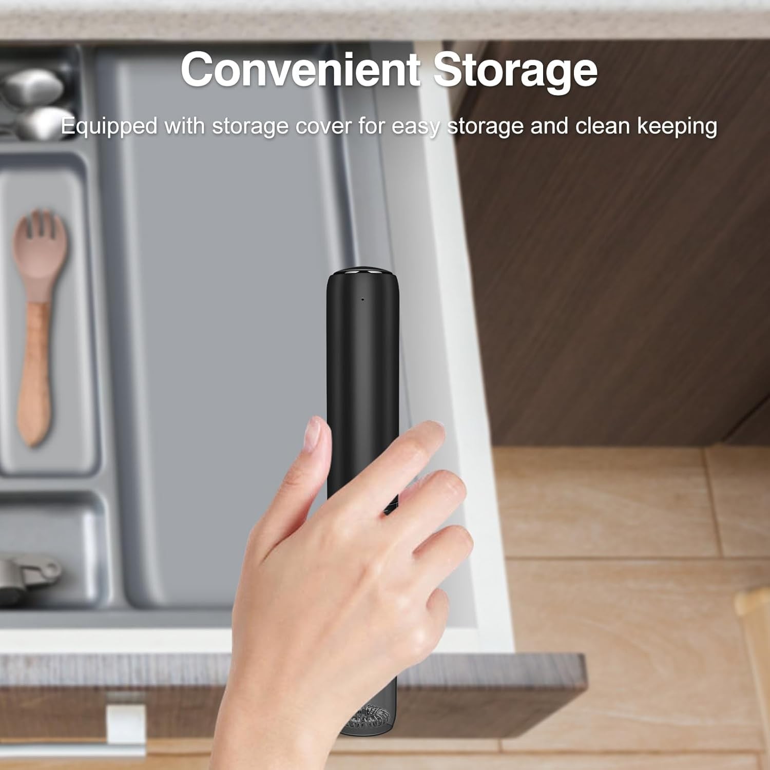 Milk Frother Handheld Rechargeable, Frother Wand with Storage Cover, Drink Mixer