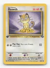 Pokemon TCG - Meowth 56/64 Moderately Played Common Jungle 1st Edition