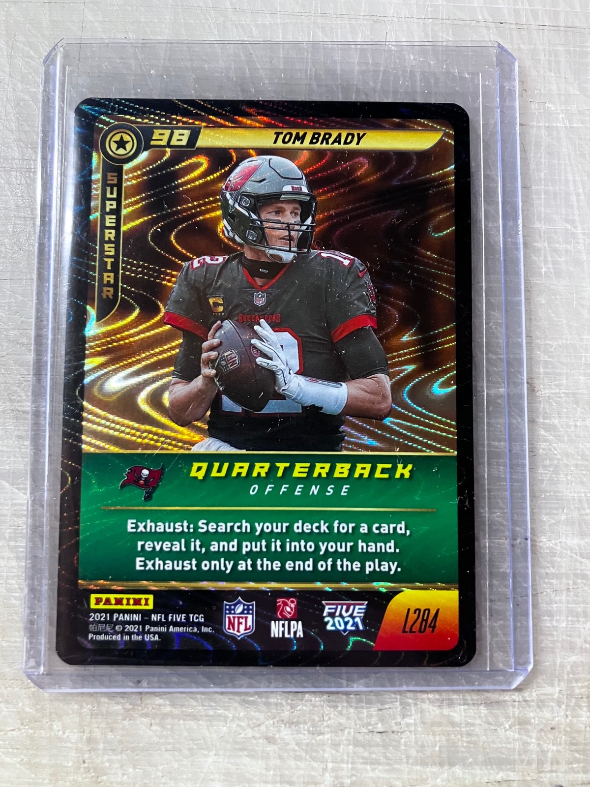 2021 Panini NFL Five TCG Superstar Swirlorama Tom Brady