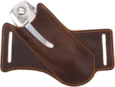 Leather Knife Sheath for Belt,Pocket Knife Holder,Edc Belt Pocket Organizer,Hand