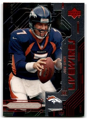 1999 Upper Deck Live Wires John Elway Denver Broncos #L4