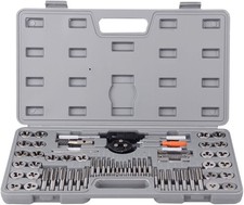 60 pcs Metric and SAE Alloy Steel Standard Internal Tap and Die Set Rethreading