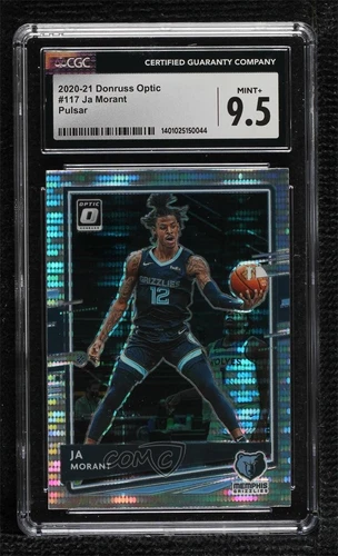 2020-21 Panini Donruss Optic Target Box Set Pulsar Prizm Ja Morant CGC 9.5 Mint+