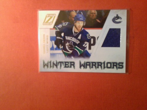 Daniel Sedin 2011 Zenith Hockey Winter Warriors game used jersey