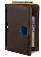 RFID Blocking Wallets for Men Slim Mens Leather Minimalist Card Front Pocket ...