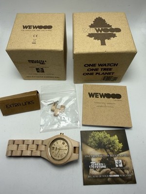 Wewood Ladies Watch A14-232 New Battery 31MM 6.5'' With Box