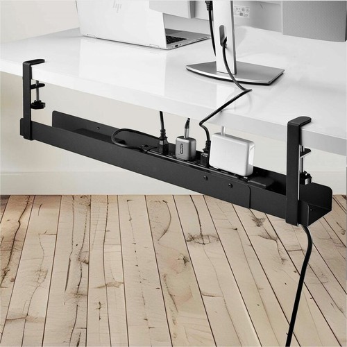 StarTech.com Under Desk Cable Management Tray, Length Adjustable, Clamp-On Insta - 第 4/5 張圖片