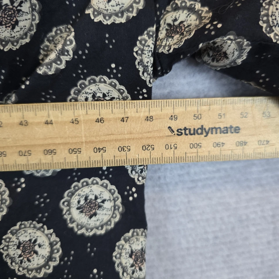 Odd Molly Top Blouse Womens Size Womens Size 2 Cotton Boho Hippie Pleated  — 第 4/4 张图片