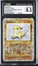 CGC 8.5 Sandshrew 91/110 Legendary (Collection) Reverse Holo Pokemon Card on eBay