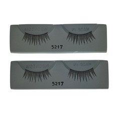 Vintage Dollspart Doll Eye lashes 5217 Indonesia Lot 2 Long Sugar New Old Stock